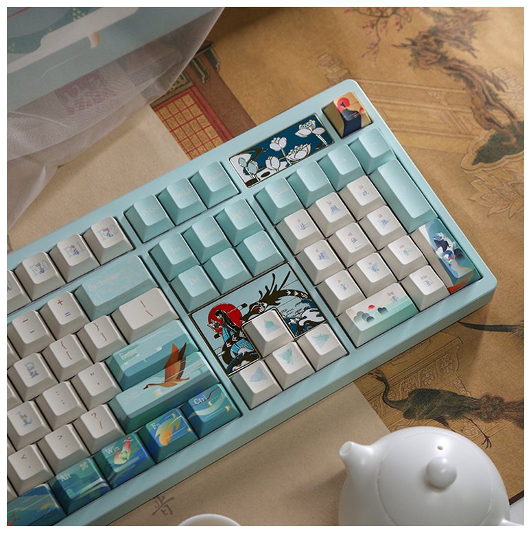 Клавиатура VARMILO Goddess LuoShen VA100 Kailh Prestige Voice голубой купить,NaN