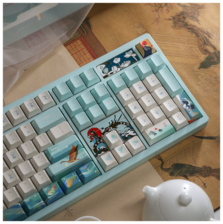 Клавиатура VARMILO Goddess LuoShen VA100 Kailh Prestige Voice голубой купить,NaN
