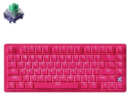 Клавиатура MCHOSE Jet 75 E-sport Kailh Magnetic God Switch Rose Red MC-Jet75-13 розовый купить,NaN
