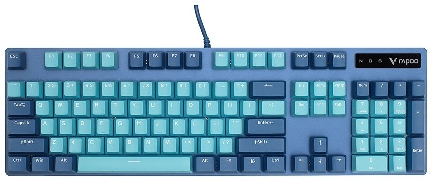 Клавиатура Rapoo V500PRO Cyan Blue голубой