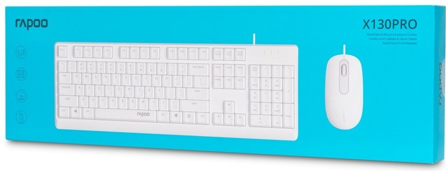 Клавиатура Rapoo X130PRO белый