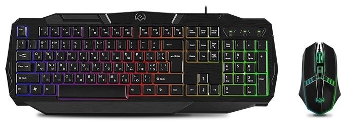 Клавиатура SVEN GS-9100 + мышь черный купить,NaN