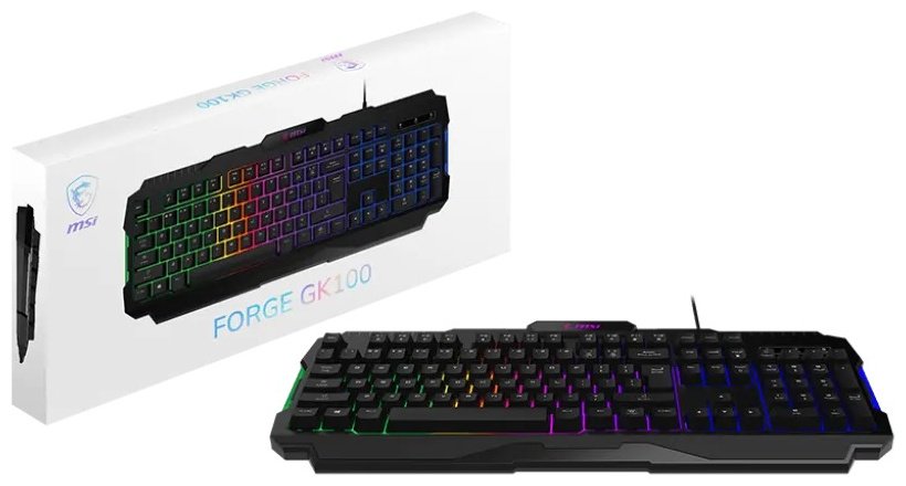 Клавиатура MSI FORGE GK100 черный купить,10790