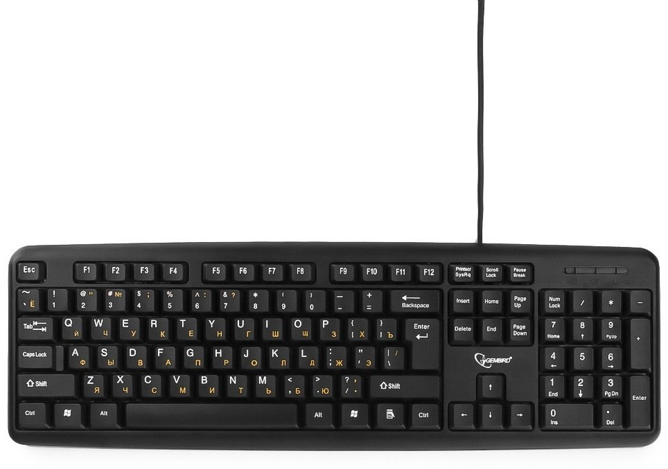 Клавиатура Gembird KB-8320U-BL черный купить,NaN