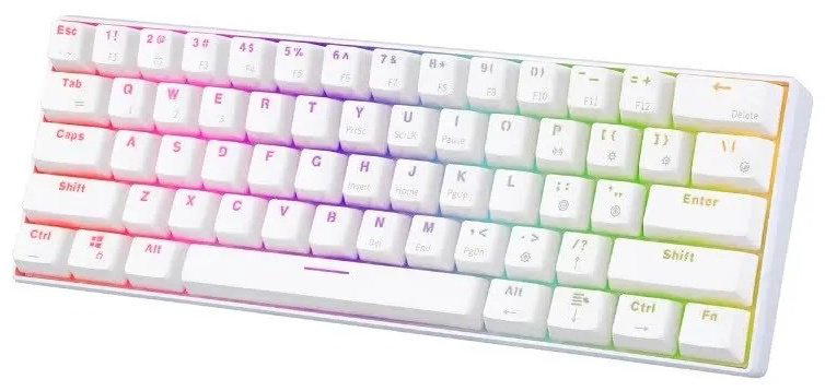 Клавиатура Royal Kludge RK61 Red Switch белый купить,NaN