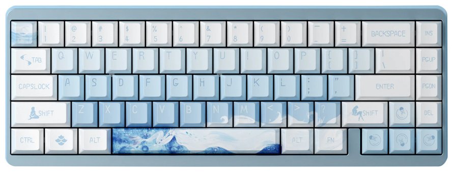 Клавиатура VARMILO Ariel Mus 65 Gateron белый купить,NaN