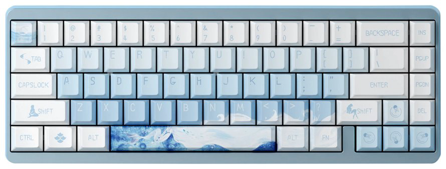 Клавиатура VARMILO Ariel Mus 65 Gateron белый купить,NaN