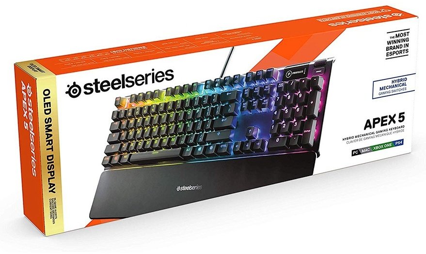 Клавиатура SteelSeries Apex 5 US черный