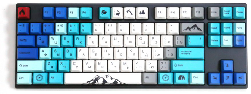 Клавиатура VARMILO Summit R1 VPT87 Cherry Mx Brown черный купить,NaN