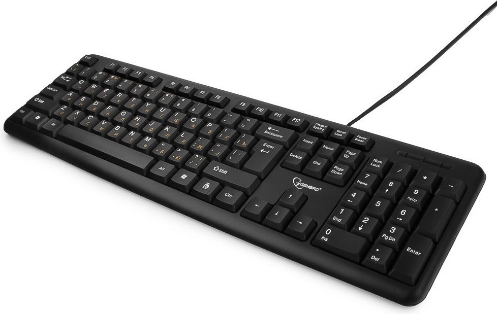 Клавиатура Gembird KB-8320U-BL черный купить,NaN