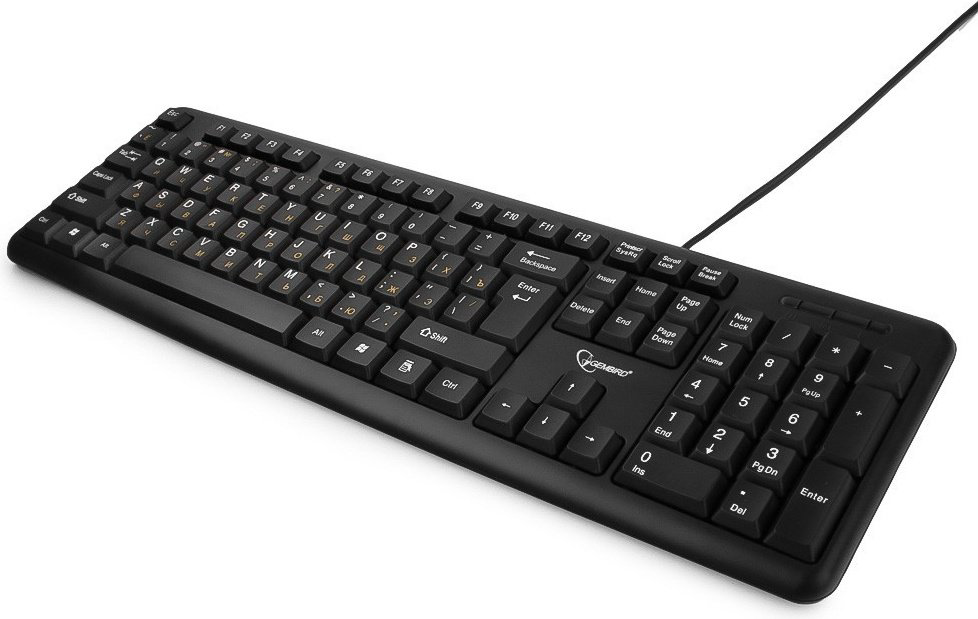Клавиатура Gembird KB-8320U-BL черный купить,NaN