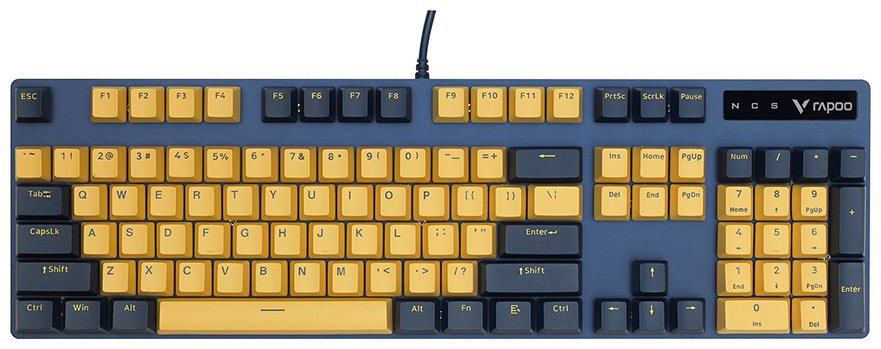Клавиатура Rapoo V500PRO желтый купить,NaN