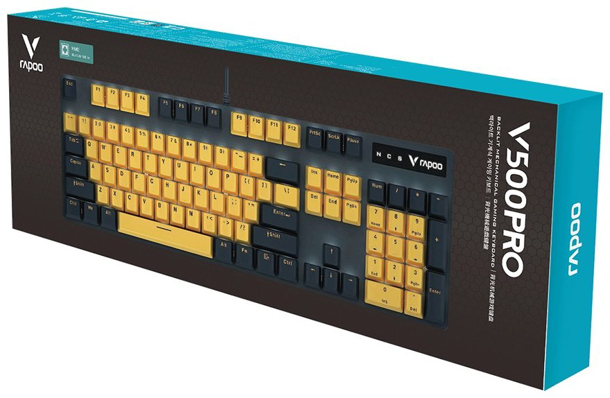 Клавиатура Rapoo V500PRO желтый купить,NaN