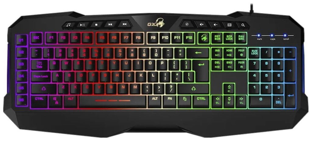 Клавиатура Scorpion K11 Pro Genius USB BLK RU купить,NaN