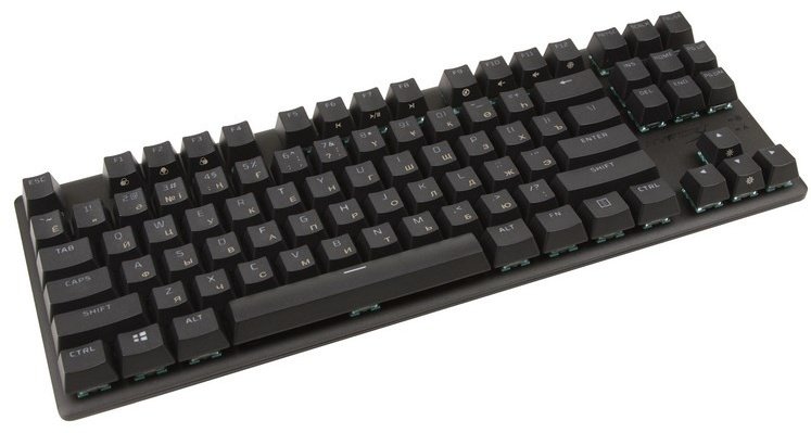 Клавиатура HyperX Alloy Origins Core PBT HX Aqua TKL (639N9AA#ABA) черный