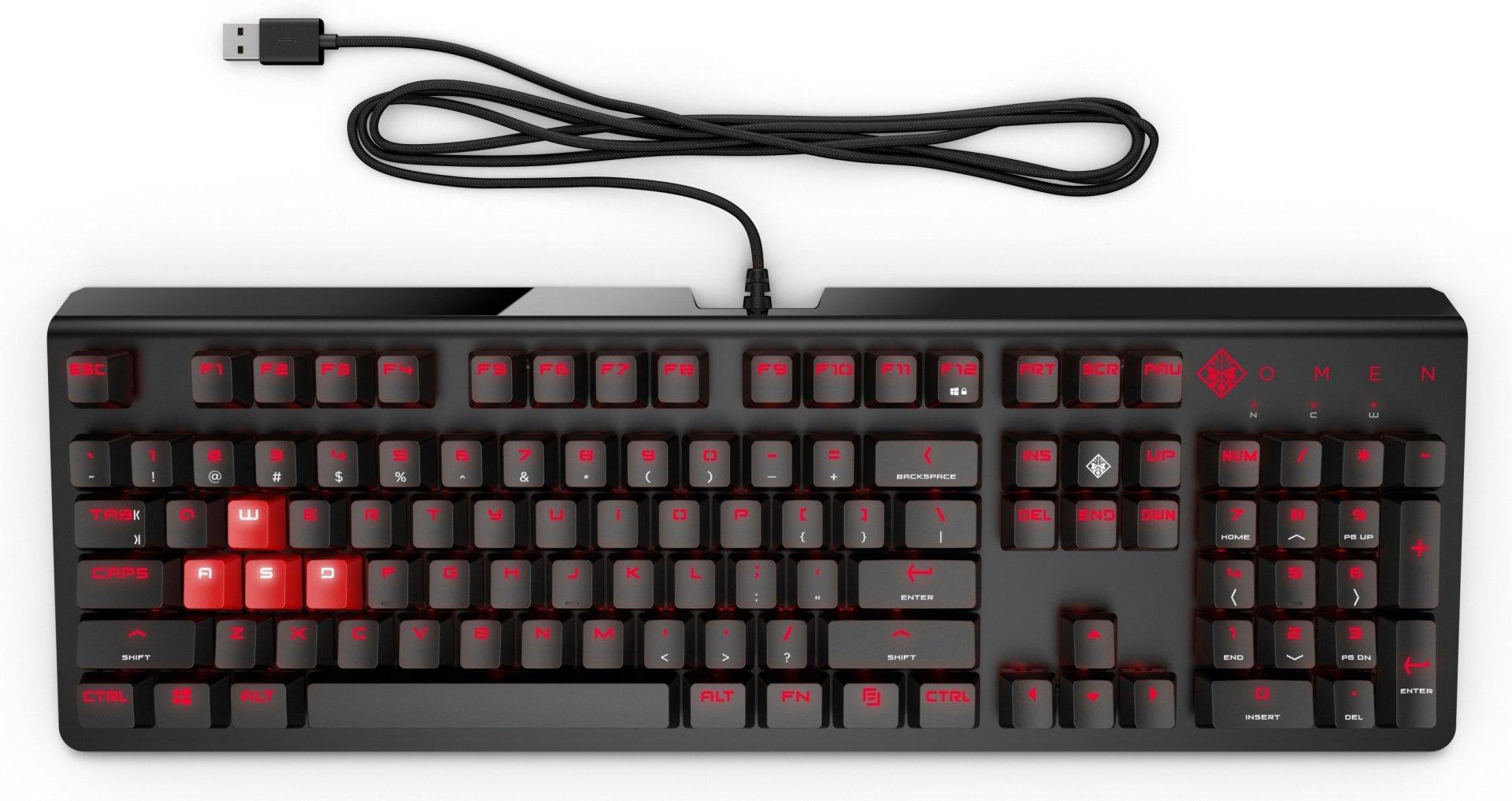 Клавиатура HP Omen Encoder красный-черный купить,NaN