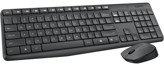 Клавиатура Logitech MK235 Wireless Combo 920-007948 черный