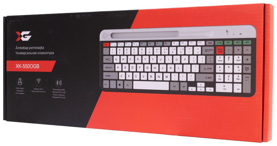 Клавиатура XG XK-550OGB серый - ForteMarket Клавиатура XG XK-550OGB серый купить,6456
