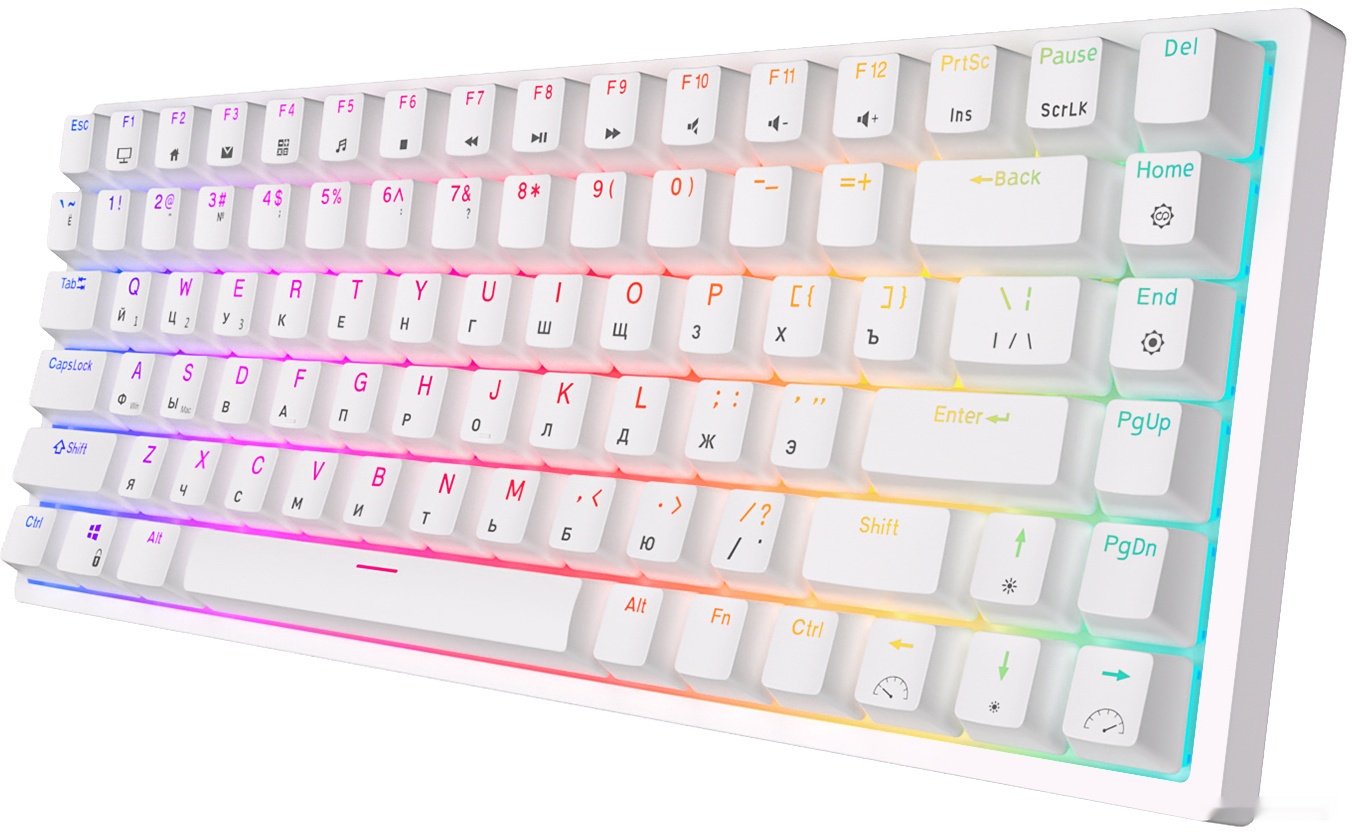 Клавиатура Royal Kludge RK84 RGB RK Brown белый купить,NaN