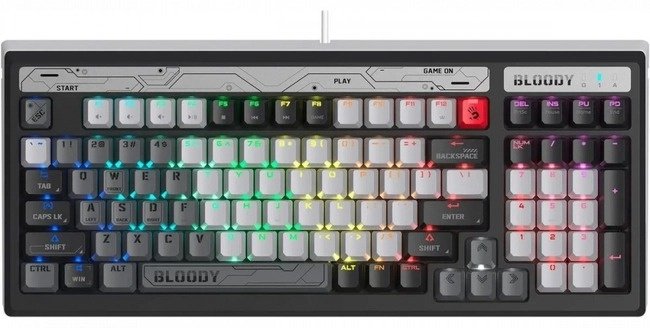 Клавиатура A4Tech Bloody B950 серый