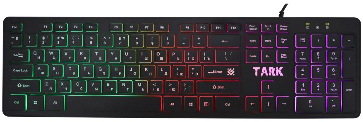 Клавиатура Defender TARK C-779 + мышь + коврик черный купить,8124