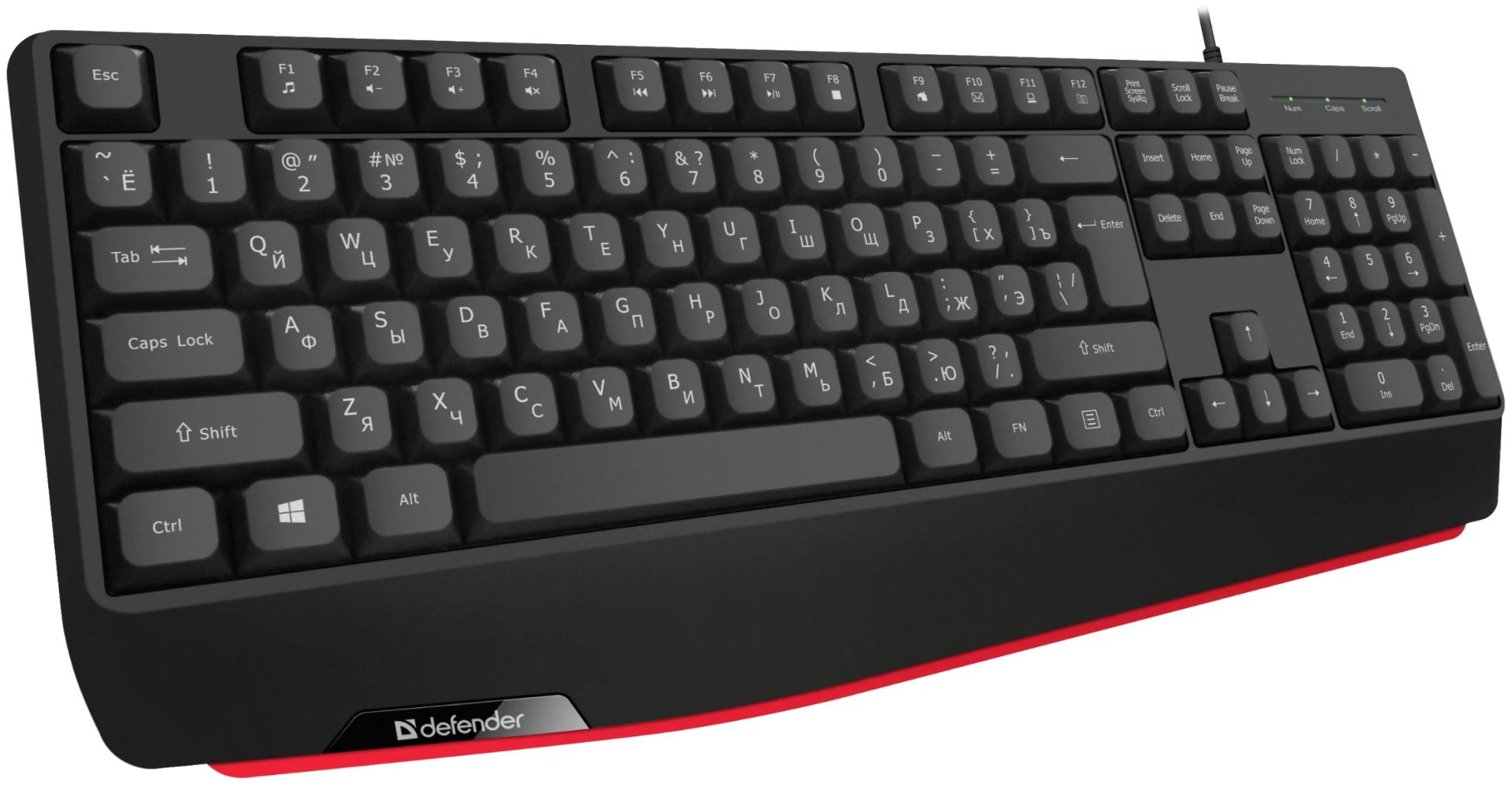 Клавиатура Defender Atom HB-546 45546 черный купить,3790