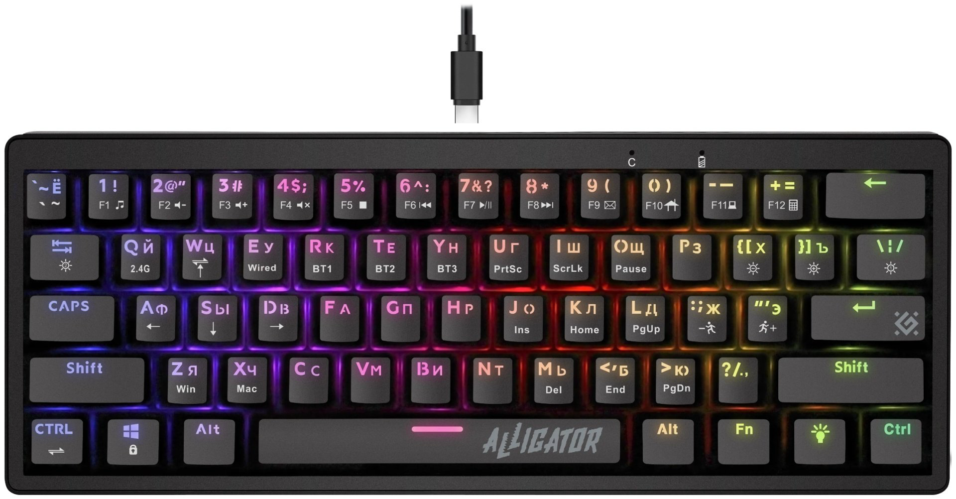 Клавиатура Defender Alligator GK-315 45315 черный купить,18990