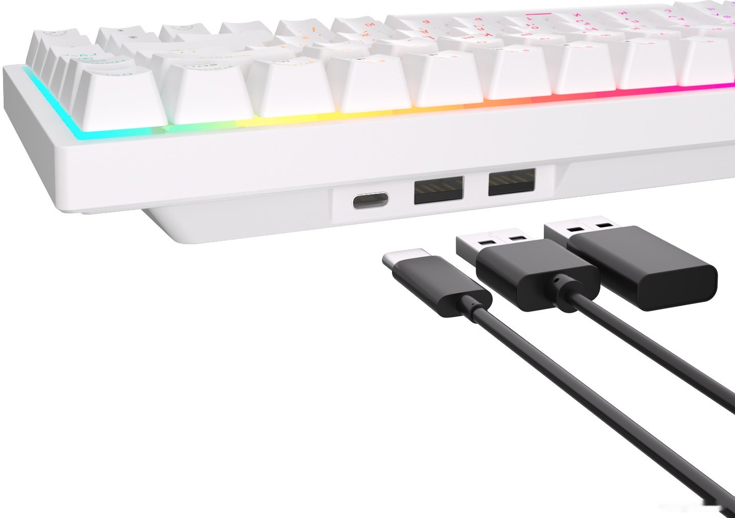 Клавиатура Royal Kludge RK84 RGB RK Brown белый купить,NaN