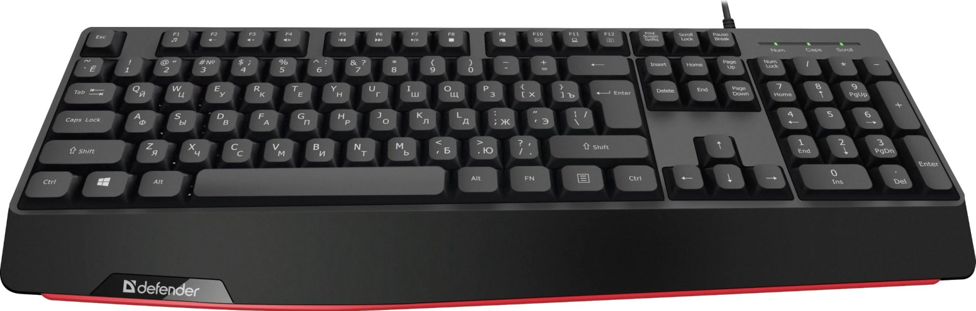 Клавиатура Defender Atom HB-546 45546 черный купить,3790