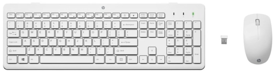 Клавиатура HP 230 3L1F0AA белый купить,NaN