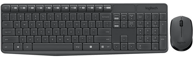 Клавиатура Logitech MK235 Wireless Combo черный купить,19890
