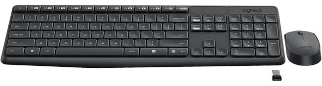 Клавиатура Logitech MK235 Wireless Combo черный