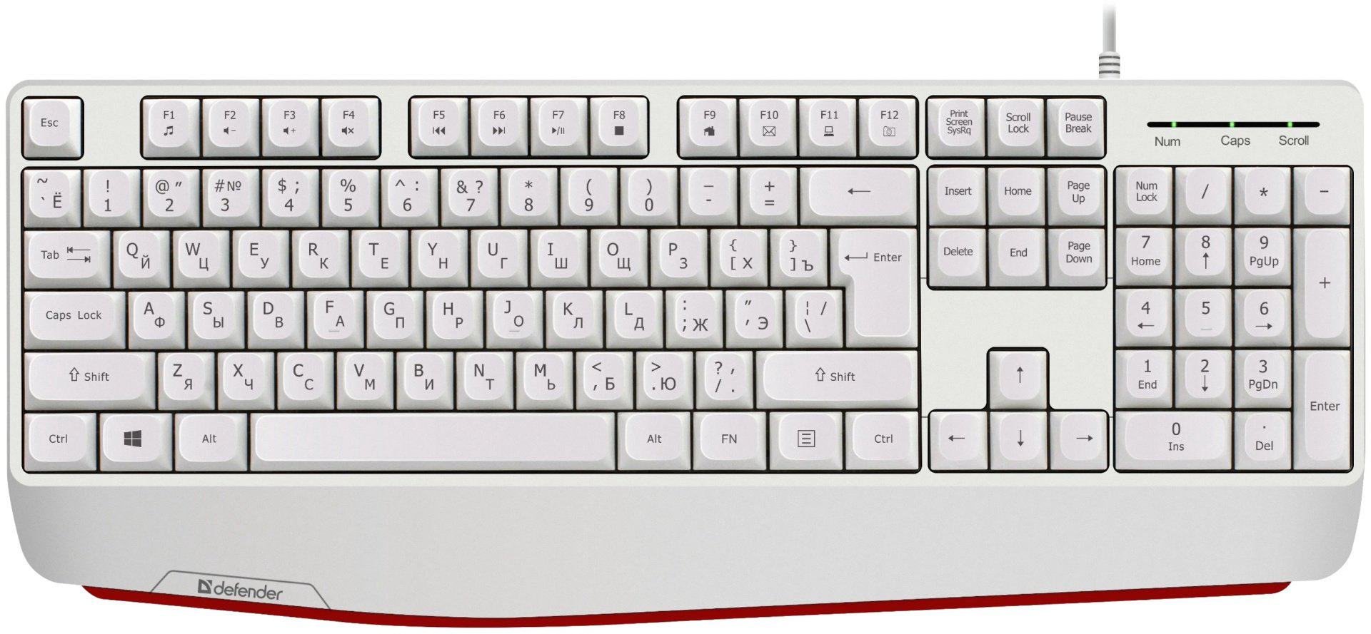 Клавиатура Defender Atom HB-546 45547 белый - ForteMarket Клавиатура Defender Atom HB-546 45547 белый купить,3600