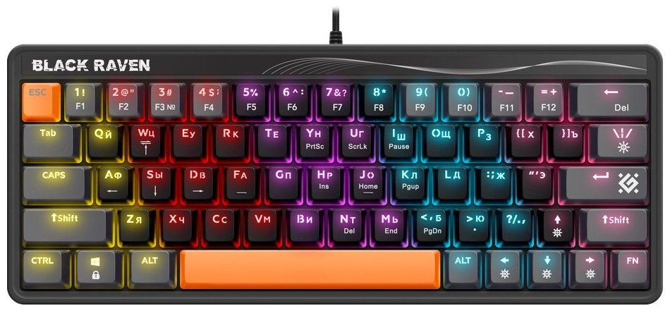 Клавиатура Defender Black Raven GK-417 черный - ForteMarket Клавиатура Defender Black Raven GK-417 черный купить,10200