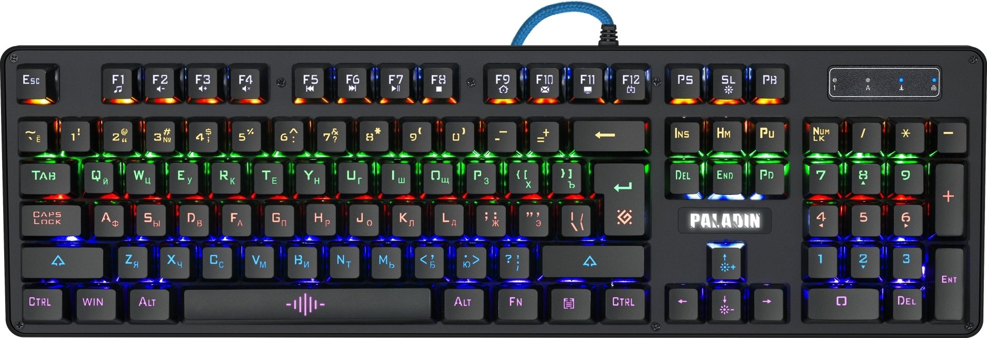 Клавиатура Defender Paladin GK-370L черный купить,NaN