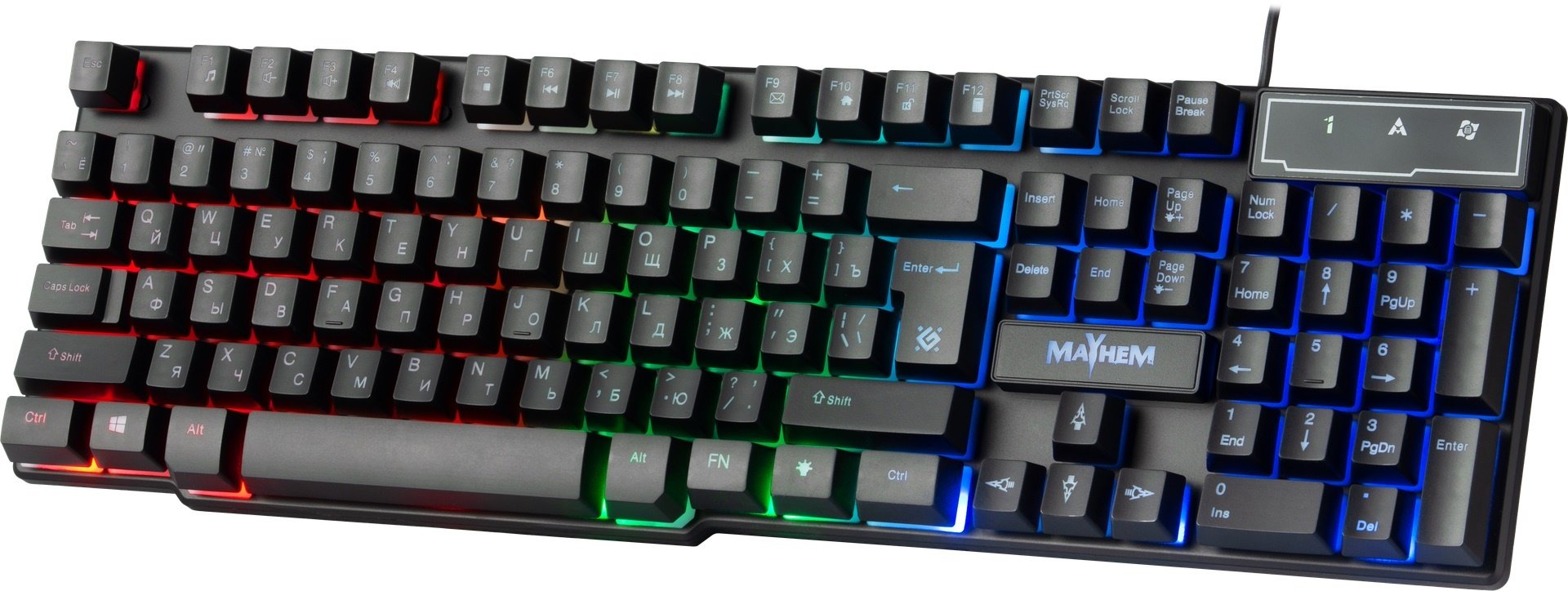 Клавиатура Defender Mayhem GK-360DL черный