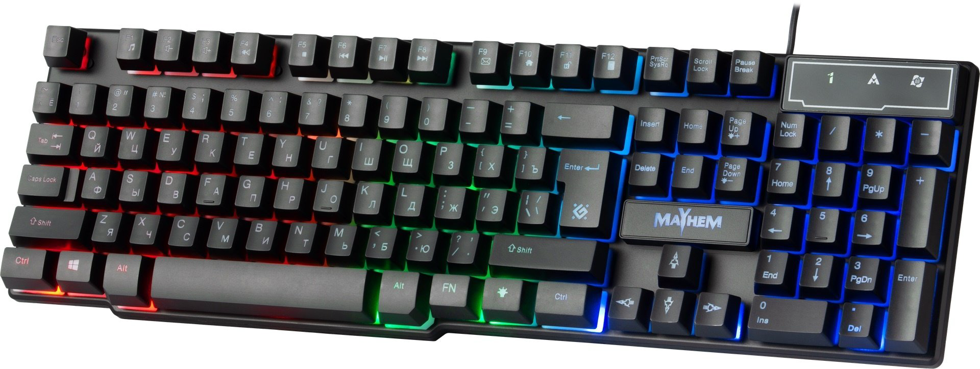 Клавиатура Defender Mayhem GK-360DL черный купить,4990