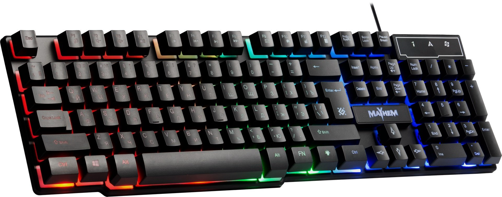 Клавиатура Defender Mayhem GK-360DL черный купить,4990