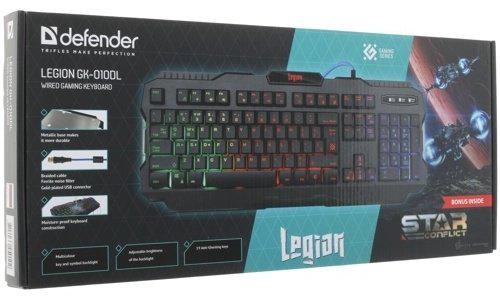 Клавиатура Defender Legion GK-010DL черный - ForteMarket Клавиатура Defender Legion GK-010DL черный купить,7925