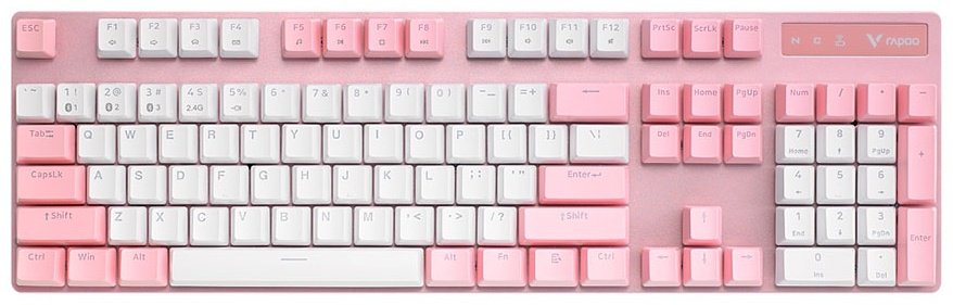 Клавиатура Rapoo V500PRO Wireless розовый купить,NaN