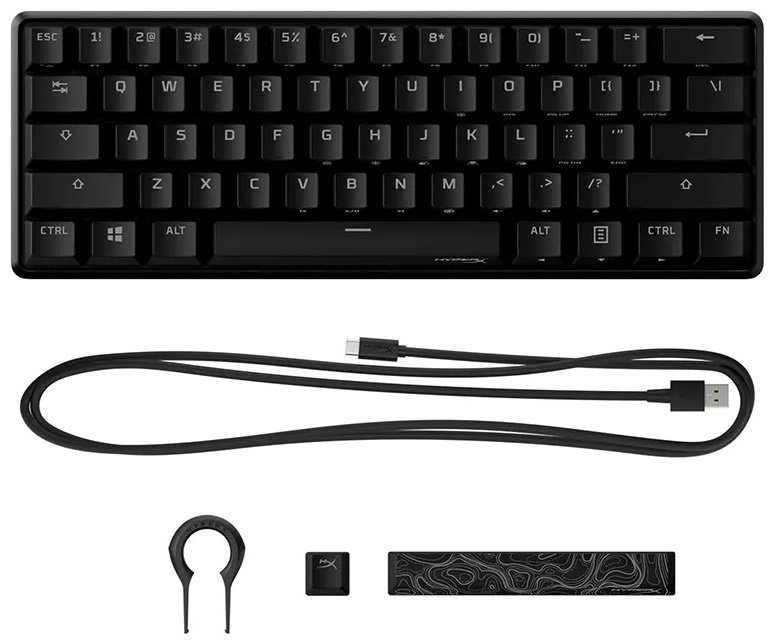 Клавиатура HyperX Alloy Origins 60 4P5N0AA#ACB черный купить,49990