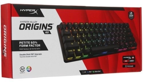 Клавиатура HyperX Alloy Origins 60 4P5N0AA#ACB черный