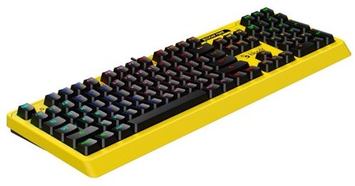 Клавиатура A4Tech Bloody B810RC желтый