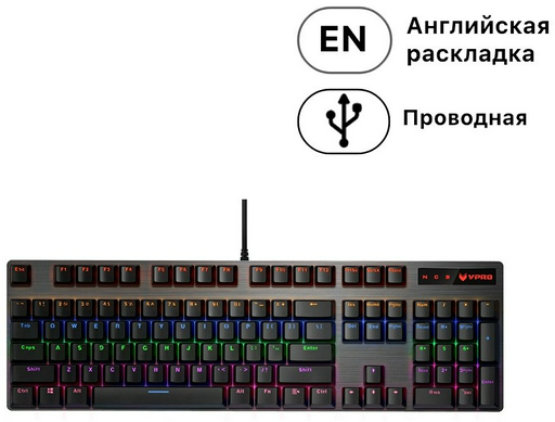 Клавиатура Rapoo V500PRO черный
