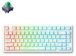 Клавиатура MCHOSE Jet 75 E-sport Kailh Magnetic God Switch White Topographic, MC-Jet75-9 белый
