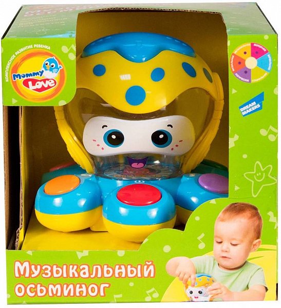 Развивающая игрушка Mommy Love Осьминог QX-91134E - ForteMarket Развивающая игрушка Mommy Love Осьминог QX-91134E купить,0