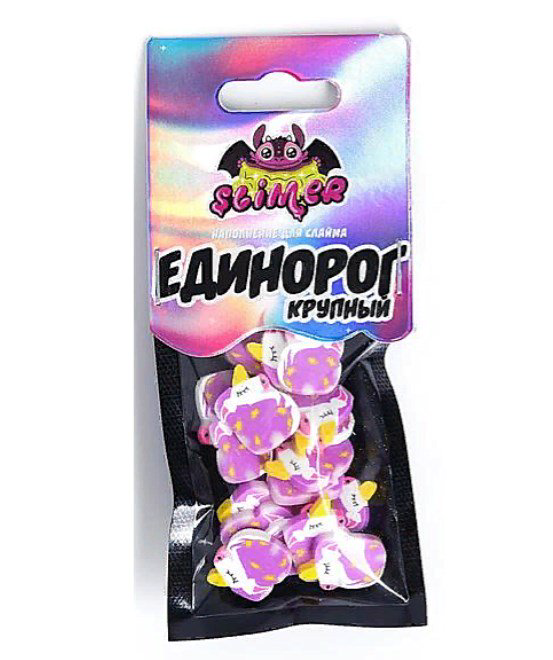 Наполнение для слайма Slimer  Единороги крупные купить,NaN