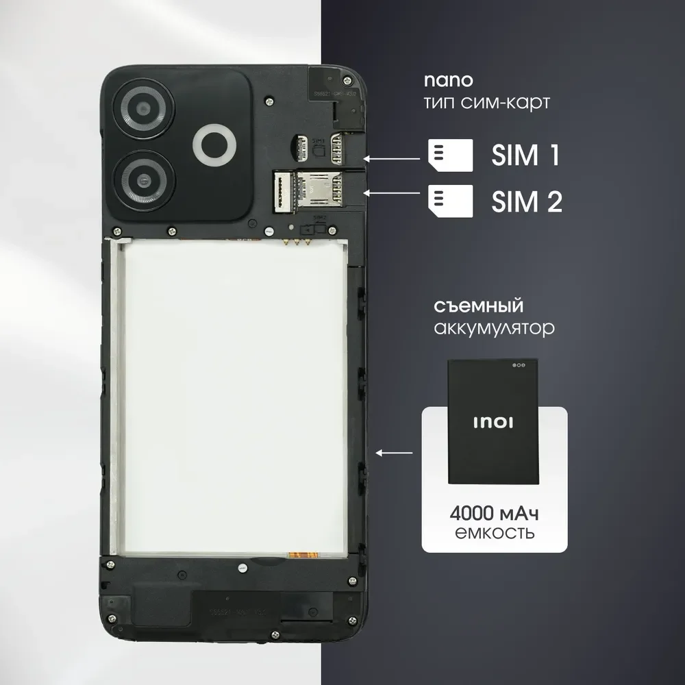 Смартфон Inoi A14 2/64Gb Black Titanium - ForteMarket Смартфон Inoi A14 2/64Gb Black Titanium купить,0