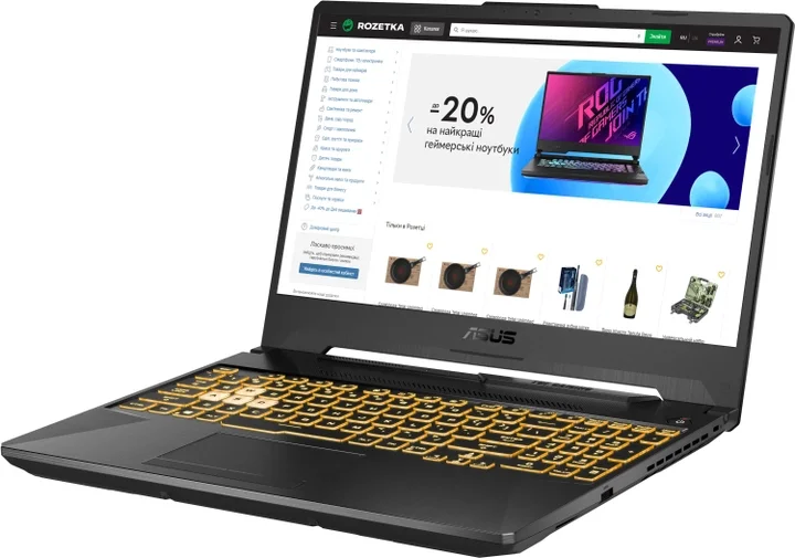 Ноутбук Asus TUF Gaming F15 FX506HCB-HN161 90NR0723-M04940 15.6" Eclipse Gray