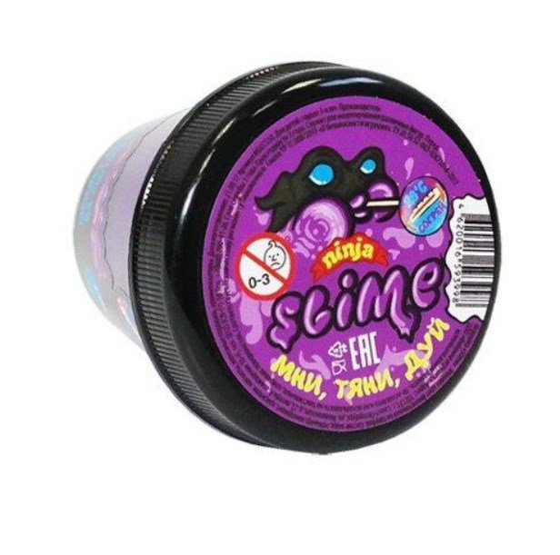 Слайм Slime Ninja меняет цвет на голубой 130гр купить,NaN